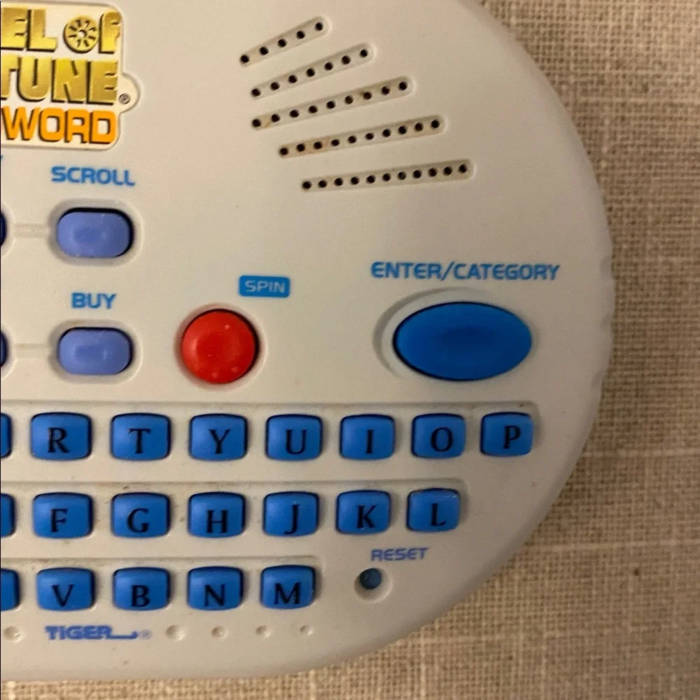 Wheel of Fortune Crossword Electronic Handheld Travel Game - White